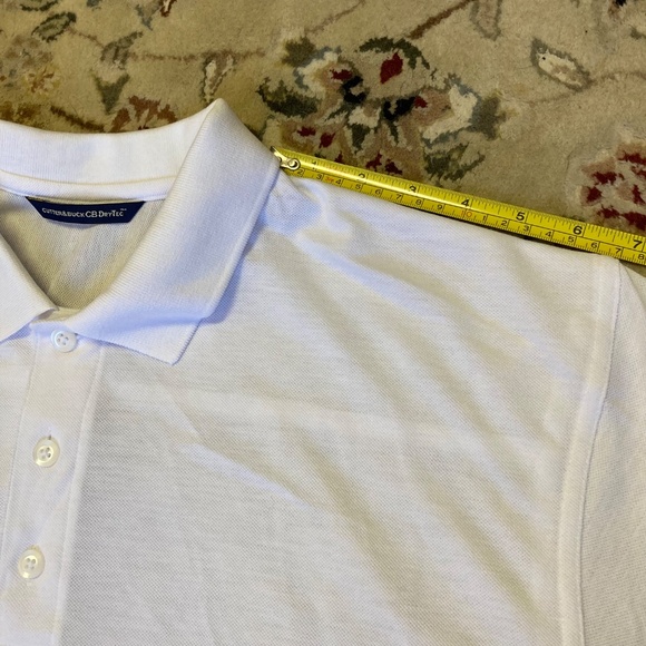 Men's Cutter & Buck White CB DryTec Golf Polo Shirt XL - Picture 6 of 10